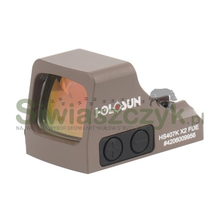 Kolimator HOLOSUN HS407K Open Reflex SubCompact Pistol Sight (HS407K-X2-FDE)-160843