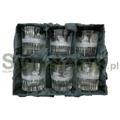 Zestaw VICTORIA ARTGLASS szklanki do whisky kryształowe-161105