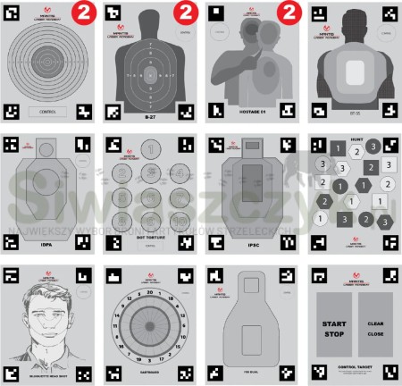 Tarcze MANTIS Laser Academy Smart Targets - Large (17"x22")( MT-4103)-161336
