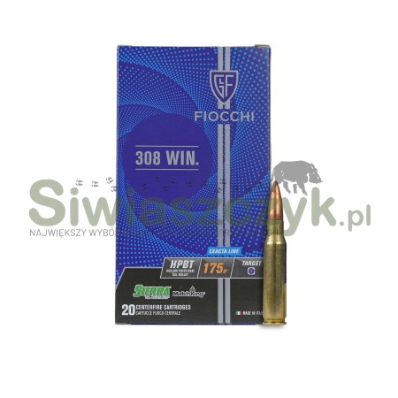 Amunicja FIOCCHI 308Win HPBT Exacta Sierra Match King 11,3g(175gr)-161390