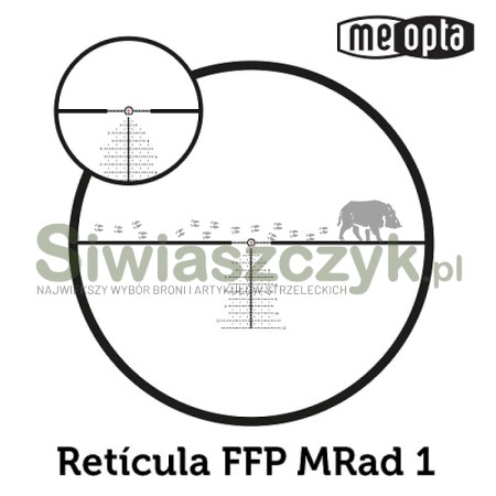 Luneta MEOPTA MEOPRO OPTIKA6 4,5-27x50 FFP MRAD 1 RD-161661