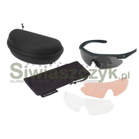 Okulary strzeleckie SWISS EYE Nighthawk Rubber Green (40293)-161786