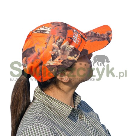 Czapka Delta Optical z daszkiem orange/camou-105137