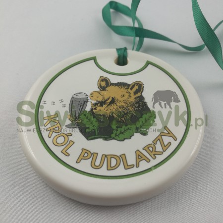 Medal ceramika z motywem myśliwskim-107981