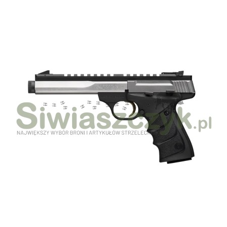 Pistolet BROWNING BUCK MARK CONTOUR Stainless URX Suppressor Ready Kal.22Lr-162637