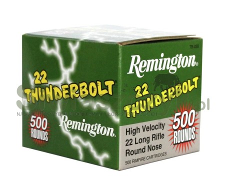 Amunicja REMINGTON kal .22 LR High Speed THUNDERBOLT RN 2,6g(40gr)(500szt.)-119856