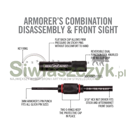 Przyrząd 2-in-1 Tool REAL AVID do pistoletów Glock (AVGLOCK21)-111410