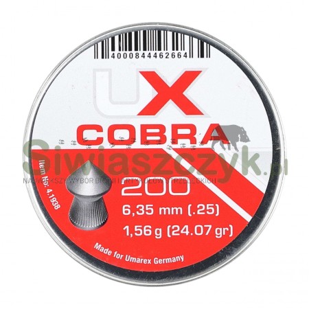 Śrut diabolo UMAREX Cobra Pointed Ribbed 6,35/200 1,56g(24,07gr)(4.1938)-162952