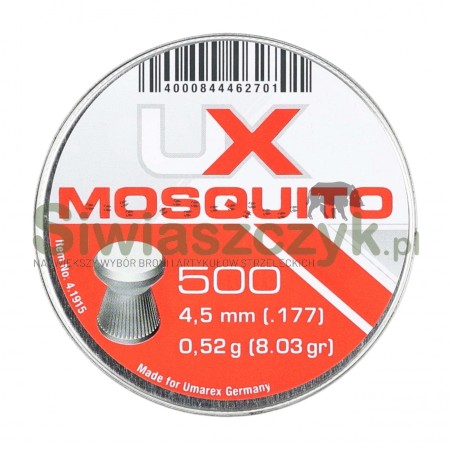 Śrut diabolo UMAREX Mosquito Ribbed 4,5/500 0,52g(8,03gr)(4.1915)-162955