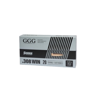 Amunicja GGG 308 Win GPX13 HPBT SIERRA 10,90g(168gr)-163078