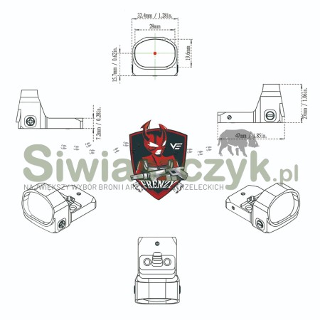 Kolimator VECTOR OPTICS Frenzy-X 1x20x28 (SCRD-35)-163151