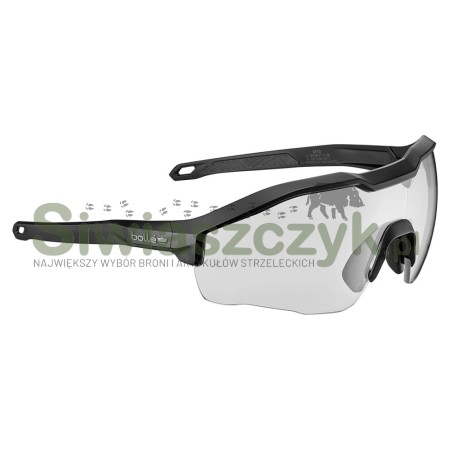 Okulary balistyczne BOLLE MY6 Eyeshield- Platinum Przezroczyste (MY6EST10W)-163152