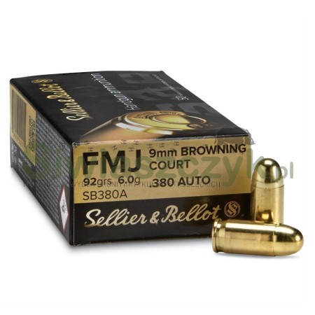 Amunicja S&B 380Auto FMJ 6,0g(92gr)-101121