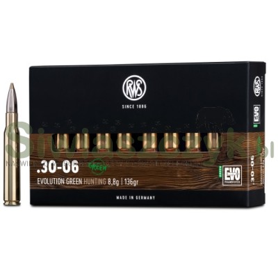 Amunicja RWS 30-06 EVO GREEN Short Rifle 9g(139gr)-118721