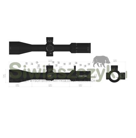 Luneta ZERO TECH Vengeance 6-24x50 RMG FFP MRAD (VG6245F)-165311
