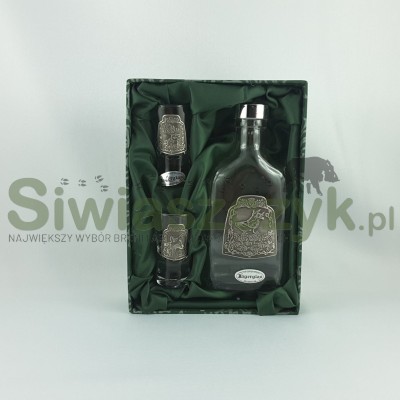 Szkło dekorowane c.77- Zestaw butelka 200ml + 2 kieliszki 30ml-103651