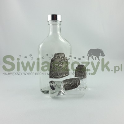 Szkło dekorowane c.77- Zestaw butelka 200ml + 2 kieliszki 30ml-103652