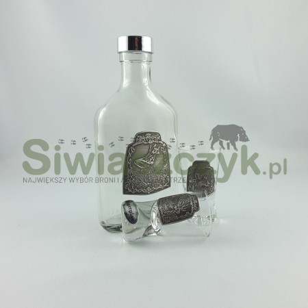 Szkło dekorowane c.77- Zestaw butelka 200ml + 2 kieliszki 30ml-103652