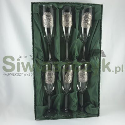 Szkło dekorowane c.100-6 kieliszków 90ml-103649