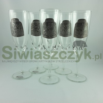 Szkło dekorowane c.100-6 kieliszków 90ml-103650