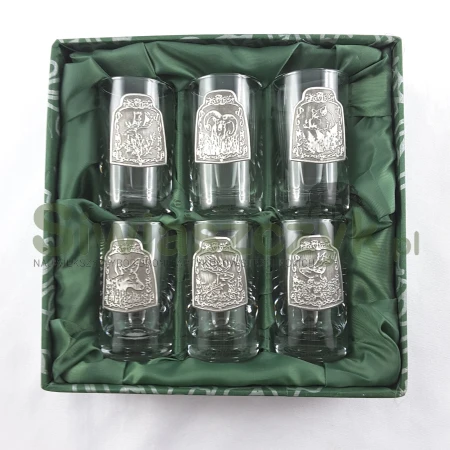 Szkło dekorowane c.9-6 kieliszków 40ml-110659
