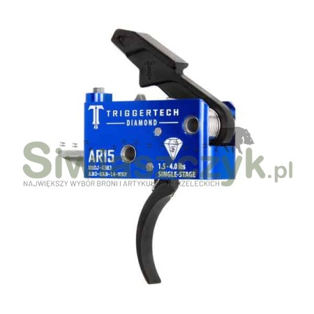 Mechanizm spustowy TRIGGERTECH AR15 Diamond Pro Curved PVD Black Single Stage (AR0-SAB-14-NNP)-160222