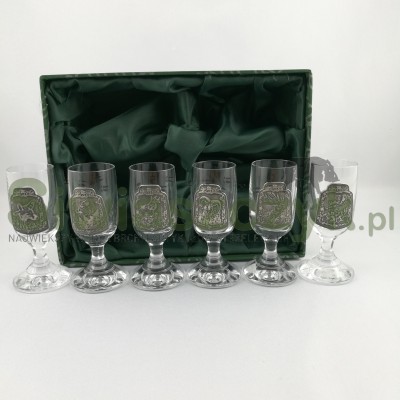 Szkło dekorowane JAGERGLASS c.26- 6 kieliszków 30ml-106653
