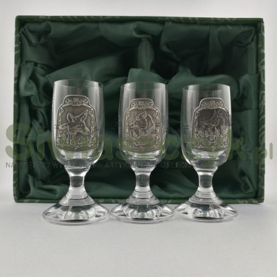 Szkło dekorowane JAGERGLASS c.26- 6 kieliszków 30ml-106654