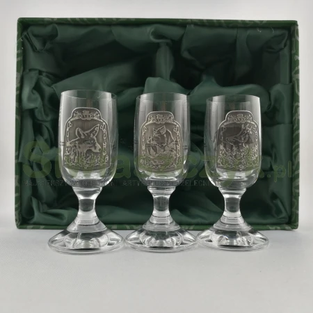 Szkło dekorowane JAGERGLASS c.26- 6 kieliszków 30ml-106654