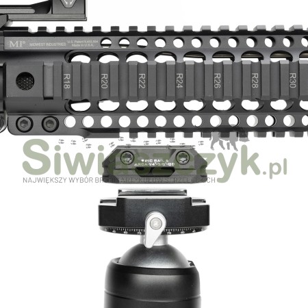 Adapter STRIKE INDUSTRIES Picatinny/Arca oraz 1/4" i 3/8" QD Sling (SI-ARCA-TRI-PADA-BK)-165492