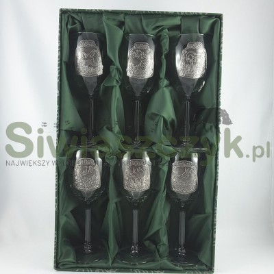 Szkło dekorowane c.51- Zestaw 6 kieliszków 250ml-103653