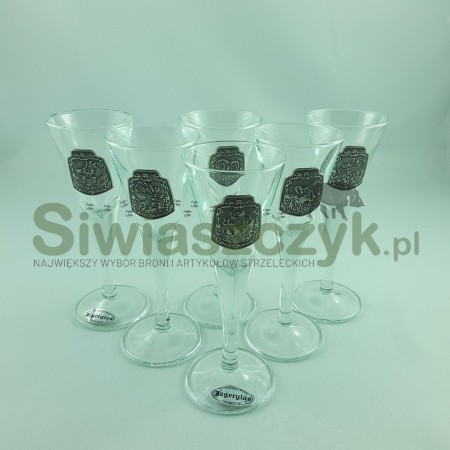Szkło dekorowane JAGERGLASS c.25- Zestaw 6 kieliszków 50ml-103656