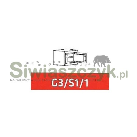 Szafa metalowa Novcan G3/S1/1 RAL6007-102134