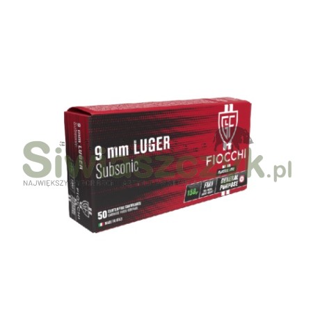 Amunicja FIOCCHI 9x19 FMJ-Subsonic 10,24g(158gr)-117618