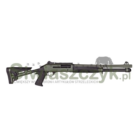 Strzelba AKSA S4 FX-08 TAC OD Green Kal.12/76-163031
