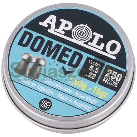 Śrut APOLO Premium Domed 5,50/250 1,03g(16,00gr)(E19916)-120917