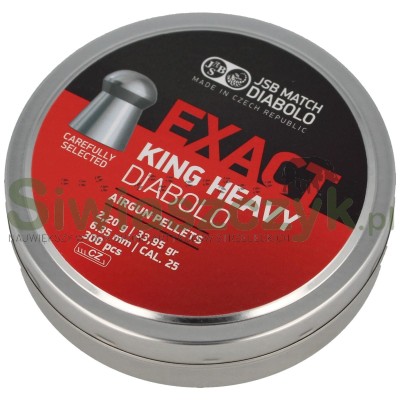 Śrut Diabolo JSB EXACT KING 6,35/350 2,20g(33,95gr)(546398-300)-120974