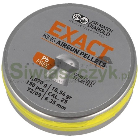 Śrut Diabolo JSB Exact King Lead Free 6,35/150 1,07g(16,54gr)(1008-02-150)-120979