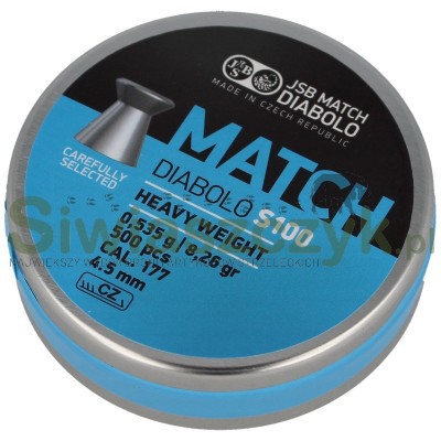 Śrut Diabolo JSB Blue Match Heavy S100 4,50/500 0,53g(8,26gr)(000025-500)-120997
