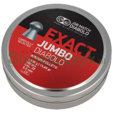 Śrut Diabolo JSB Exact Jumbo 5,52/500 1,03g(15,89gr)(546247-500)-121000
