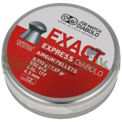 Śrut Diabolo JSB Exact Express Diabolo 4,52/500 0,51g(7,87gr)(546257-500)-121008