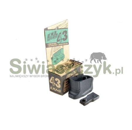 Stopka STRIKE INDUSTRIES Enhanced Magazine Plate do Glock 43 (EMP-G43-BK)-107317