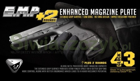 Stopka STRIKE INDUSTRIES Enhanced Magazine Plate do Glock 43 (EMP-G43-BK)-107318