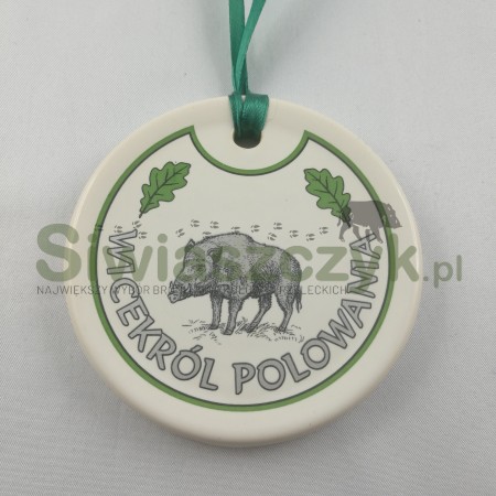 Medal ceramika z motywem myśliwskim-107982
