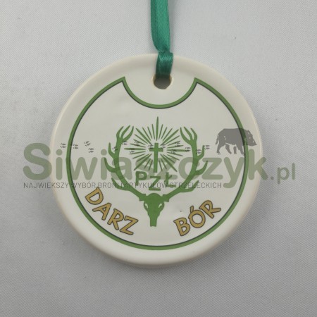 Medal ceramika z motywem myśliwskim-107983