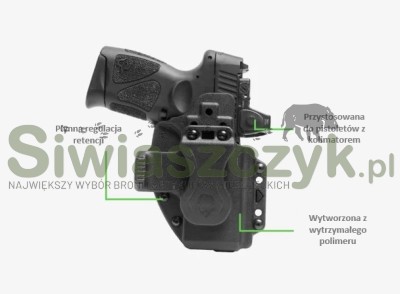 Kabura ALIEN GEAR Photon Springfield Armory Hellcat Pro IWB/OWB, oburęczna bez latarki (PHO-1178-L0-D)-166018