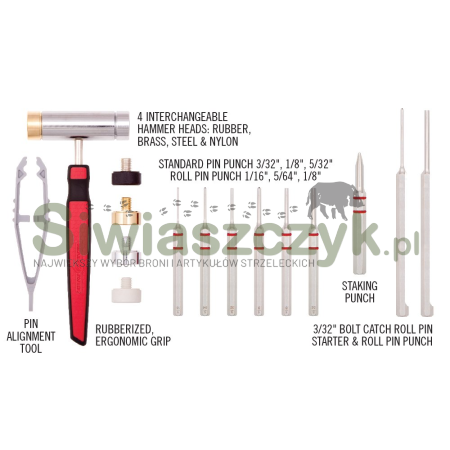 Zestaw narzędzi REAL AVID Accu-Punch Hammer & AR15 Pin Punch Set (AVHPS-AR)-111419