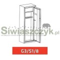 Szafa metalowa Novcan G3/S1/8 RAL6007-102136