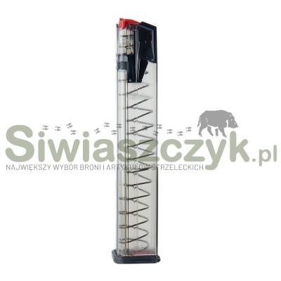 Magazynek ETS Omega Glock 17/18/19/19X/26/34/45/49 , 9x19 mm 30nb Przezroczysty (OMG-GLK-17-30)-166241