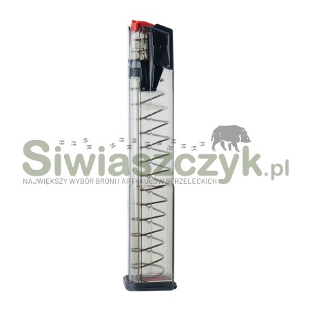 Magazynek ETS Omega Glock 17/18/19/19X/26/34/45/49 , 9x19 mm 30nb Przezroczysty (OMG-GLK-17-30)-166241